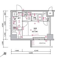 アルテシモシェルト（ＡＲＴＥＳＳＩＭＯ　ＳＣＥＬＴＯ） 1007 ｜ 東京都江東区深川１丁目9-13（賃貸マンション1K・10階・25.66㎡） その2