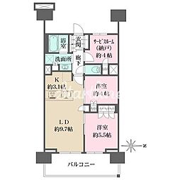 ザ・パークハウス亀戸9丁目 1002 10階2SLDKの間取り