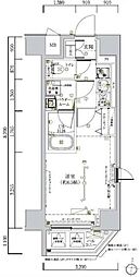 ルミード大島（LUMEED大島） 9階1Kの間取り
