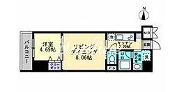 AlphaRegalo亀戸 1LDKの間取図画像