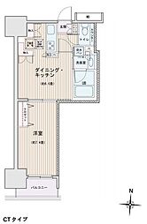 エスティメゾン錦糸町2 1DKの間取図画像