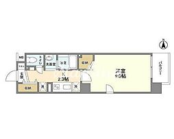 ハーモニア城東 1Kの間取図画像
