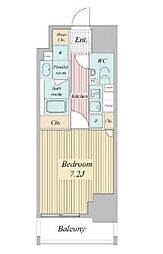 スタンズ大島 1Kの間取図画像