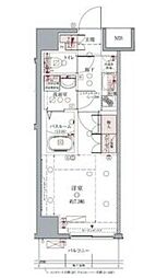 クレヴィスタ亀戸2 1Kの間取図画像