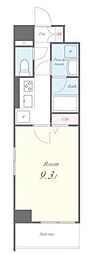 メゾン・ド・グラン・マレ(Maison de Grand M 1Kの間取図画像