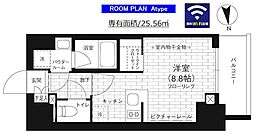 ステージファースト亀戸 ワンルームの間取図画像