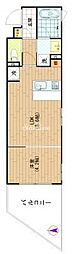 アリーチェ亀戸 1LDKの間取図画像