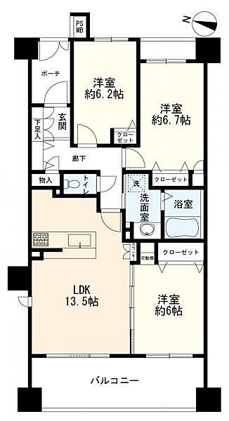 間取りを拡大表示