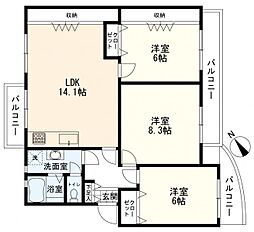 港南百合丘ハイツ 6号棟