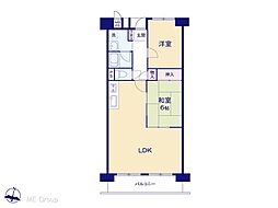 東大和グリーンタウン1号棟 2LDKの間取り