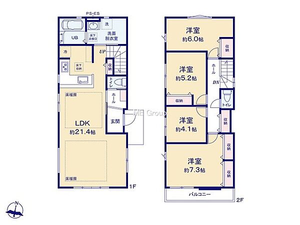 間取りを拡大表示