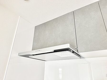 ■調理時の蒸気や匂いが換気扇に誘導され、効率的に排煙ができます。