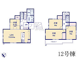 町田市上小山田町　新築未入居戸建　全13棟　12号棟 4LDKの間取り