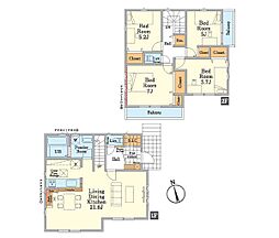 八王子市館町4期　新築戸建　全7棟　2号棟