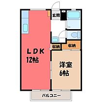 栃木県宇都宮市陽南4丁目（賃貸アパート1LDK・2階・40.92㎡） その2