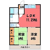 栃木県河内郡上三川町大字上三川（賃貸アパート2LDK・2階・50.60㎡） その2