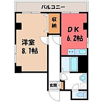 栃木県宇都宮市泉町（賃貸マンション1DK・2階・39.11㎡） その2