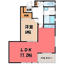 栃木県宇都宮市細谷町（賃貸アパート1LDK・2階・53.41㎡） その2