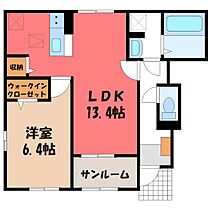 栃木県鹿沼市茂呂（賃貸アパート1LDK・1階・50.87㎡） その2