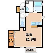 栃木県宇都宮市鶴田町（賃貸アパート1R・1階・31.58㎡） その2