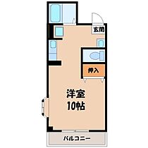 栃木県宇都宮市簗瀬町（賃貸マンション1R・3階・28.30㎡） その2