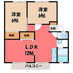 サンビレッジ戸祭 D 2階/-