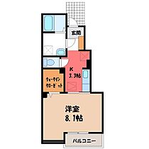 栃木県河内郡上三川町大字上三川（賃貸アパート1K・1階・31.79㎡） その2