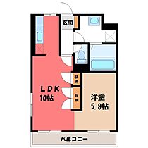 栃木県河内郡上三川町しらさぎ3丁目（賃貸マンション1LDK・2階・40.33㎡） その2