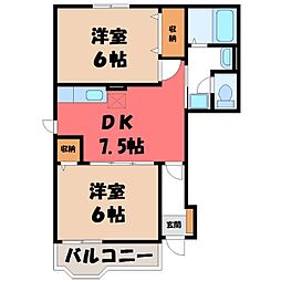 間取図画像 2DK
