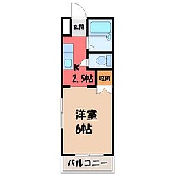間取図画像 1K