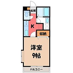 間取図画像 1K