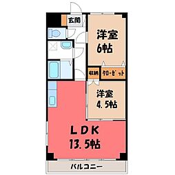 ラ・フレーズ 2LDKの間取図画像
