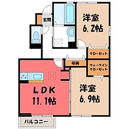 JR東北本線 雀宮駅 徒歩21分