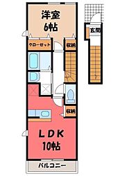 デスパシオA 1LDKの間取図画像