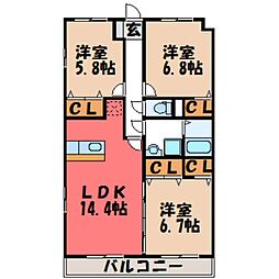 JR東北新幹線 宇都宮駅 4.1km 2階/-