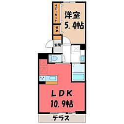 アメニティグランデ 1LDKの間取図画像