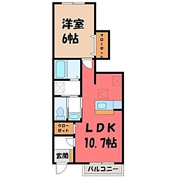 ブライト・パーク東雲 1LDKの間取図画像