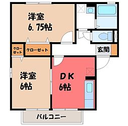 スクウェア・ヒル B 1階/-