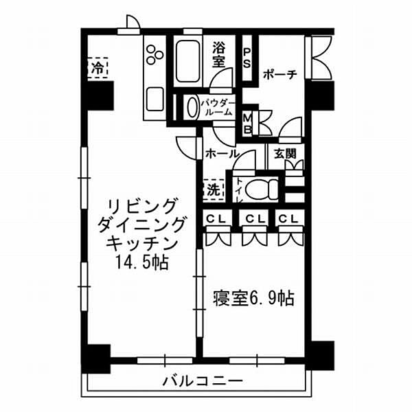 レジディア月島III ｜東京都中央区月島3丁目(賃貸マンション1LDK・12階・45.54㎡)の写真 その2