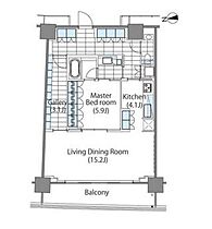 コンフォリア新宿イーストサイドタワー  ｜ 東京都新宿区新宿6丁目（賃貸マンション1LDK・27階・73.72㎡） その2