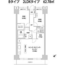 アウルコート南池袋  ｜ 東京都豊島区南池袋2丁目（賃貸マンション2LDK・2階・62.78㎡） その2