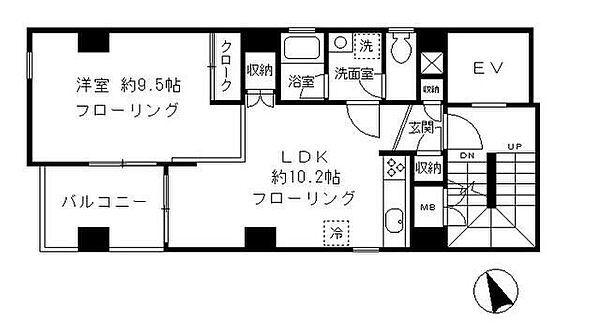 パークビュー南青山 ｜東京都港区南青山1丁目(賃貸マンション1LDK・2階・45.60㎡)の写真 その2