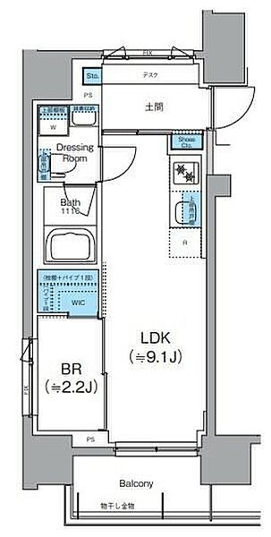 クレヴィアリグゼ錦糸町 ｜東京都墨田区江東橋1丁目(賃貸マンション1LDK・2階・31.09㎡)の写真 その2