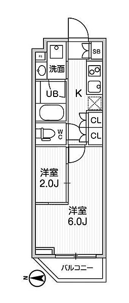 リテラス清澄白河 ｜東京都江東区白河1丁目(賃貸マンション1DK・2階・25.32㎡)の写真 その2