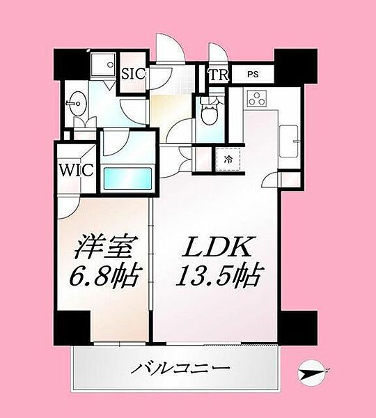 シティタワー四谷 ｜東京都新宿区舟町(賃貸マンション1LDK・6階・44.73㎡)の写真 その2