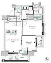 ONE　ROOF　RESIDENCE　ASAKUSABASHI  ｜ 東京都台東区柳橋1丁目（賃貸マンション2LDK・11階・50.59㎡） その2