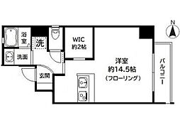 樂しそう本郷 2階ワンルームの間取り