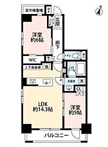 オープンレジデンシア麻布六本木  ｜ 東京都港区六本木3丁目（賃貸マンション2LDK・11階・58.37㎡） その2