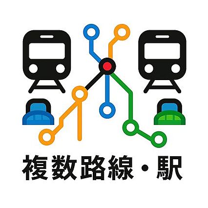 徒歩圏に複数の...