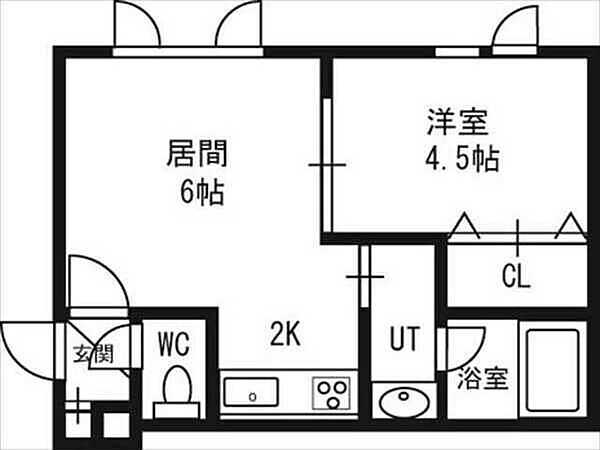 リッチタウン栄通参番館 301｜北海道札幌市豊平区月寒東五条11丁目(賃貸アパート1DK・3階・25.13㎡)の写真 その3